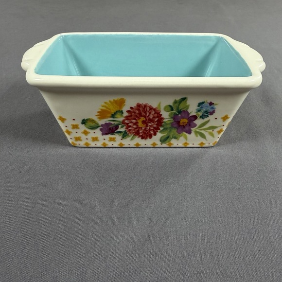 The Pioneer Woman Other - The Pioneer Woman Blooming Bouquet Mini Loaf Pan Blue‎ Floral
